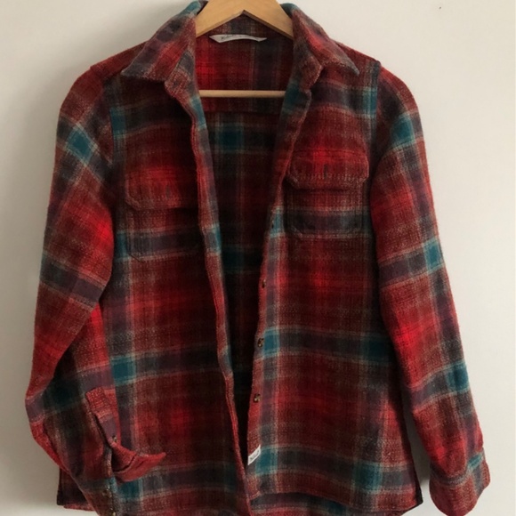 100% Wool plaid shirt - Picture 6 of 7